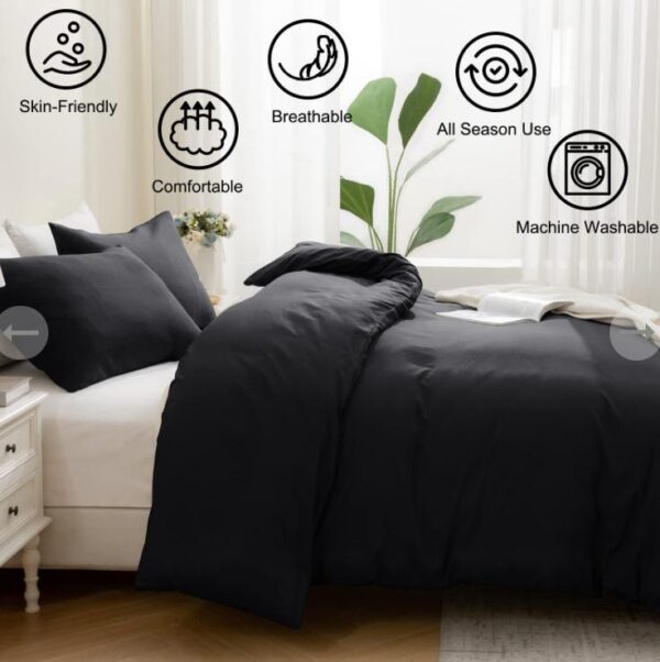 black duvet set