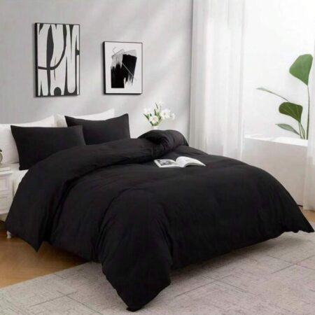black duvet cover