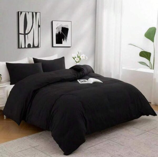 black duvet cover