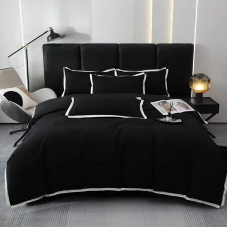 Hotel quality black bedding set