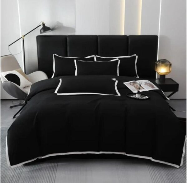 Hotel quality black bedding set