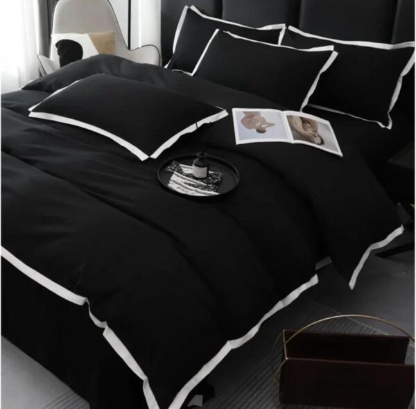 luxury black duvet set