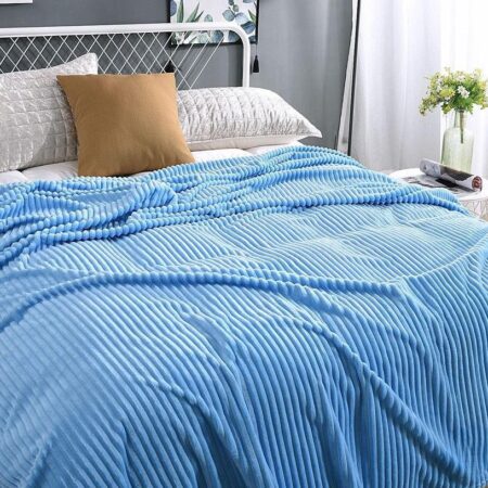 blue flannel blanket