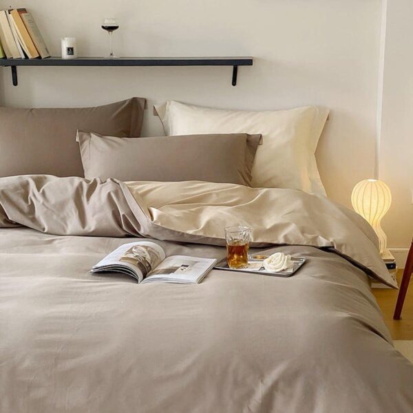 brown duvet cover