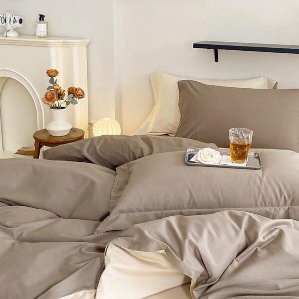 brown duvet cover