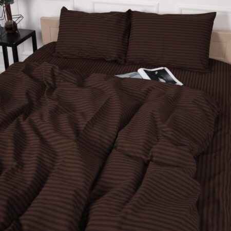 American brown stripe bedding set