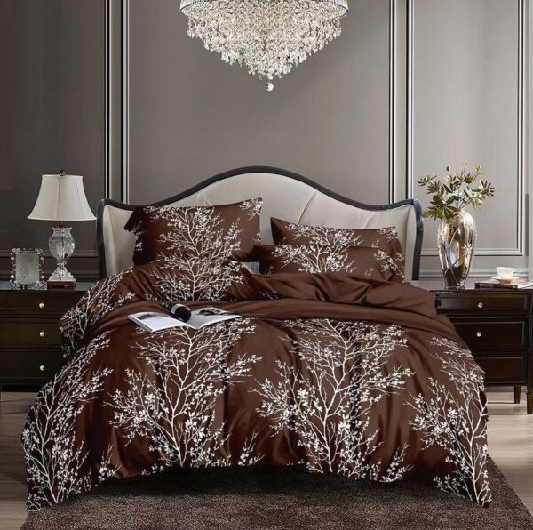 brown trees duvet set