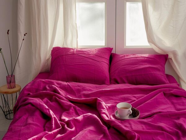 fuchsia bedding set