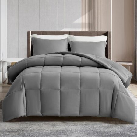 Grey comforter set