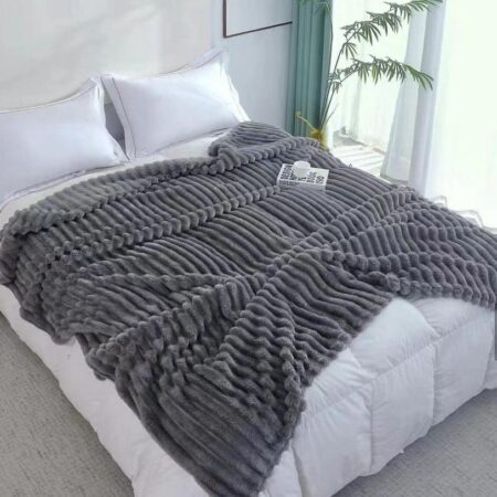 grey flannel blanket