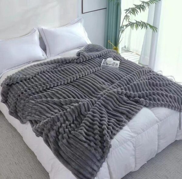 grey flannel blanket