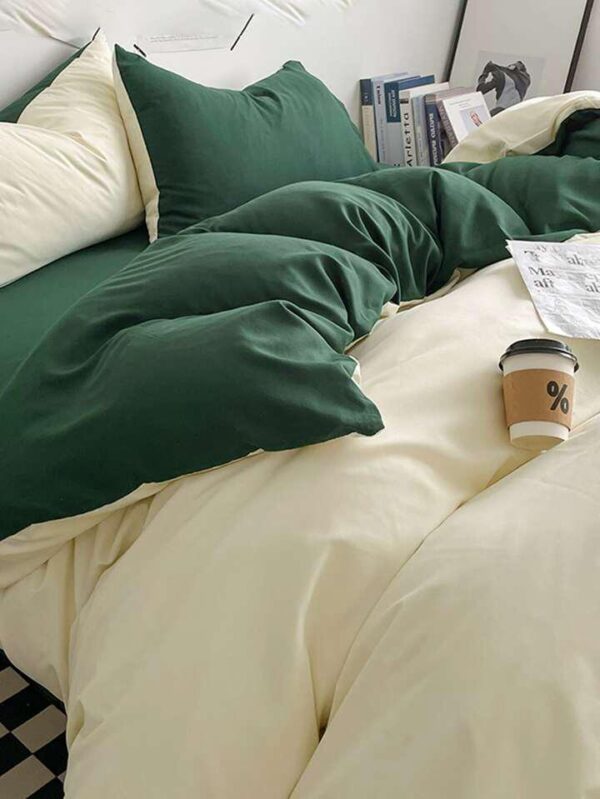 milk and green bedding