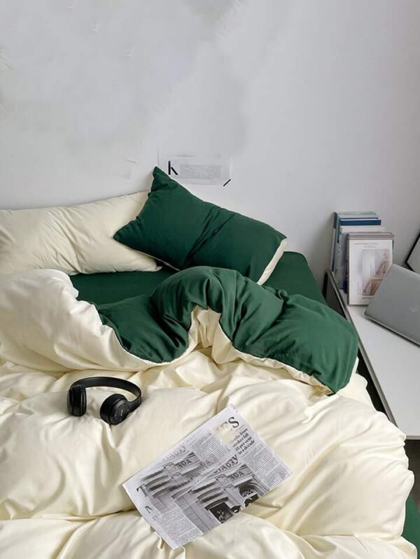 milk and green duvet