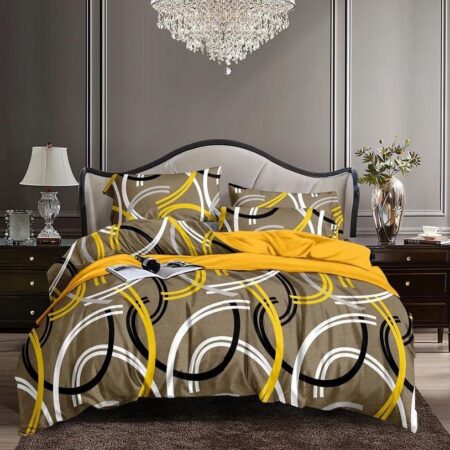 multicolor geometry duvet set