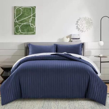 blue stripe duvet cover