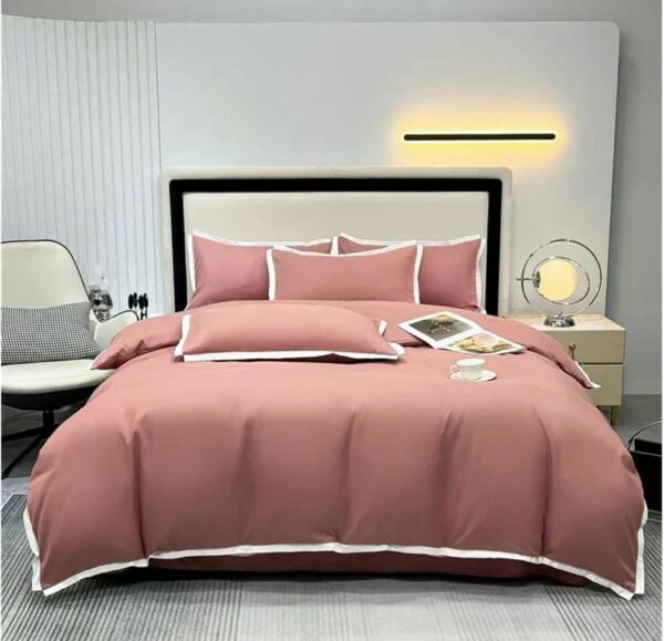 Hotel quality pink bedding set