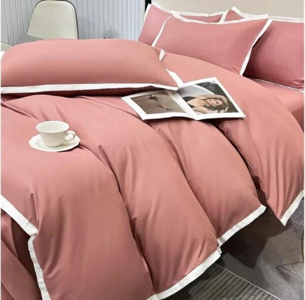 Luxury pink duvet set