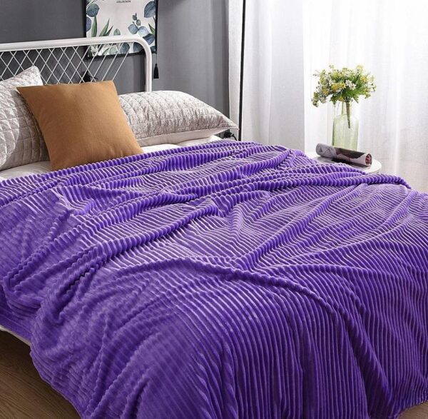 Purple flannel blanket