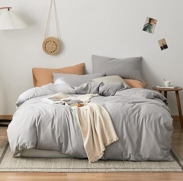 Silver grey comforter set