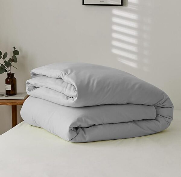 light grey duvet