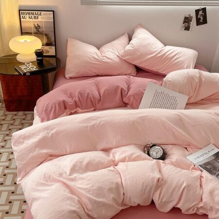 Pink duvet set