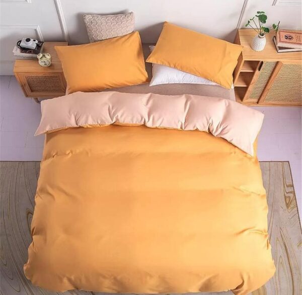 Yellow and pink duvet set