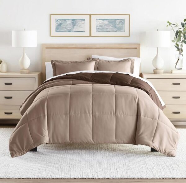 taupe comforter set