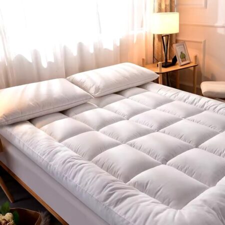 White mattress topper