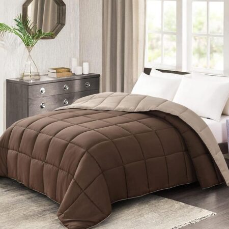 Brown Reversible Duvet Set