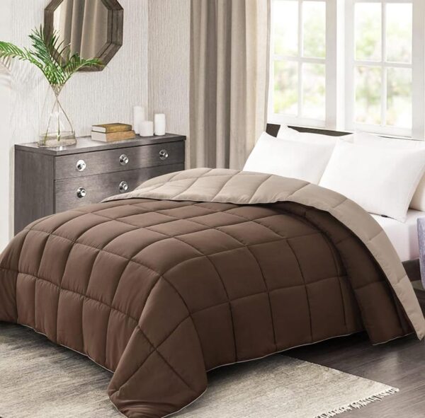 Brown Reversible Duvet Set