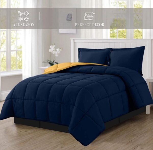 Navy blue duvet set