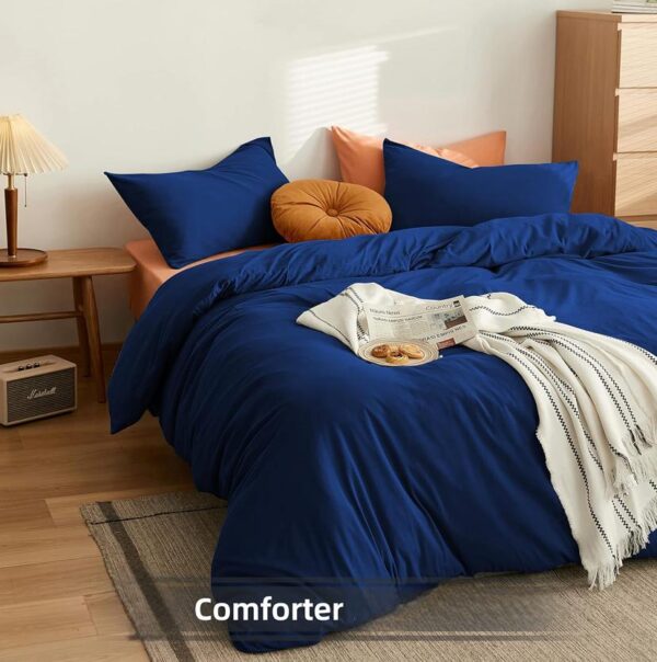 Navy blue duvet set