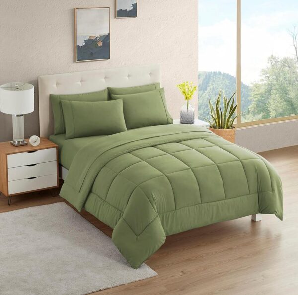 light green duvet set