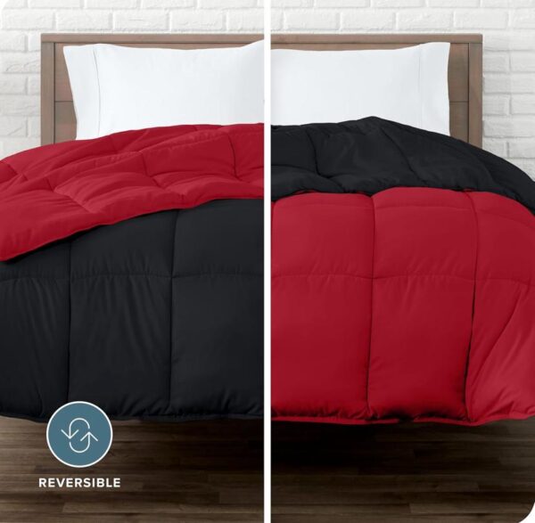 black and red all season duvet set