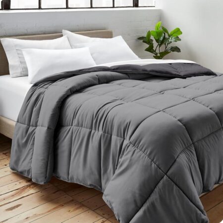 grey and light grey all season duvet set