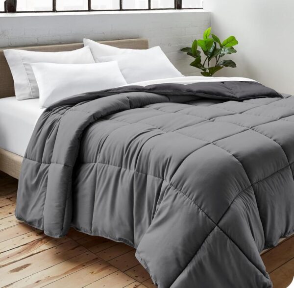 grey and light grey all season duvet set