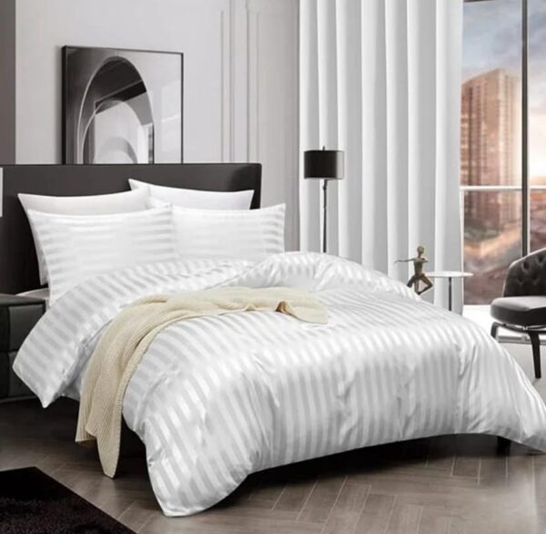 white american strie duvet set