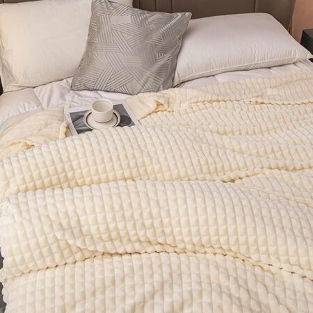 Beige Fluffy blanket