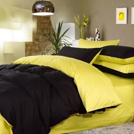 black reversible duvet set