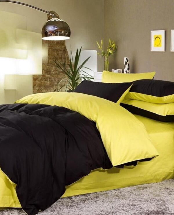 black reversible duvet set