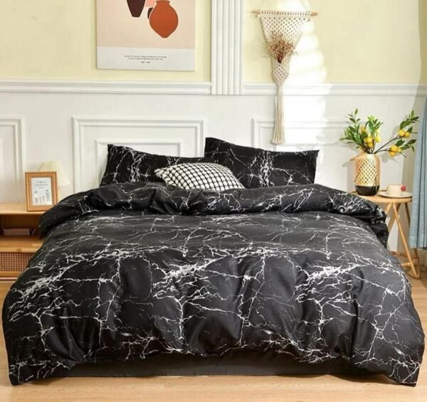 black marble duvet set