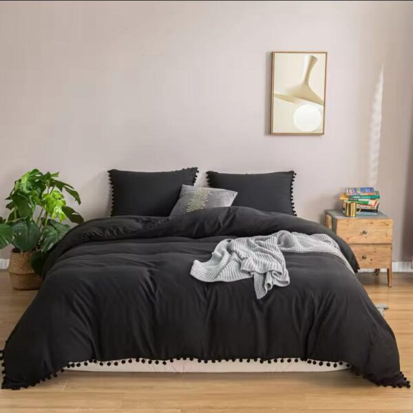 pom pom bedding set