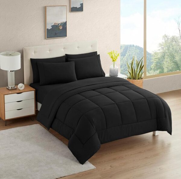 black bedding set