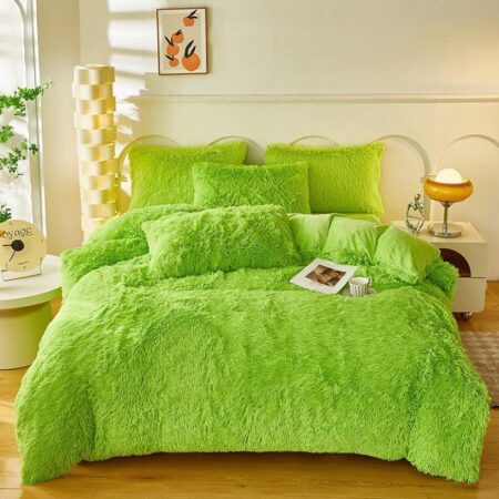 Faux Fur Shaggy Duvet Set