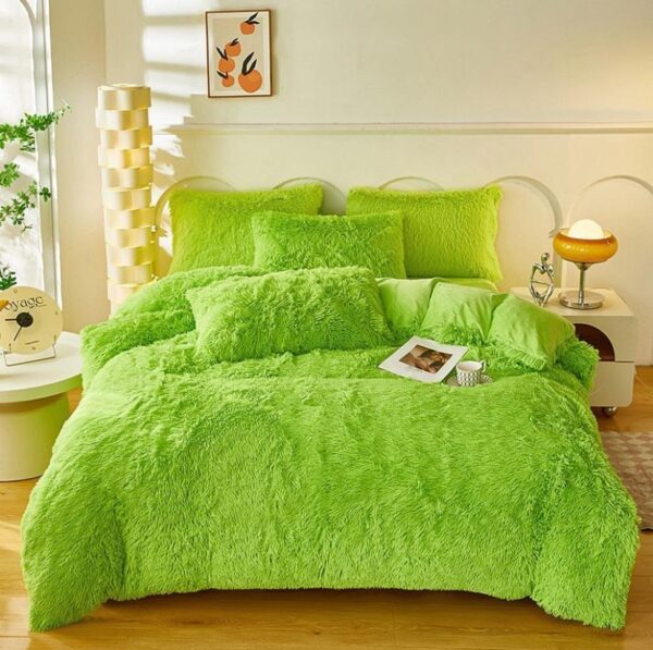 Faux Fur Shaggy Duvet Set