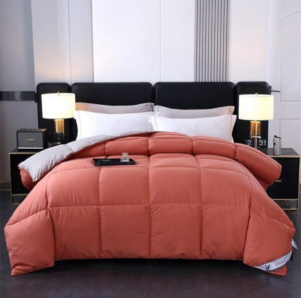 Orange and grey Duvet set