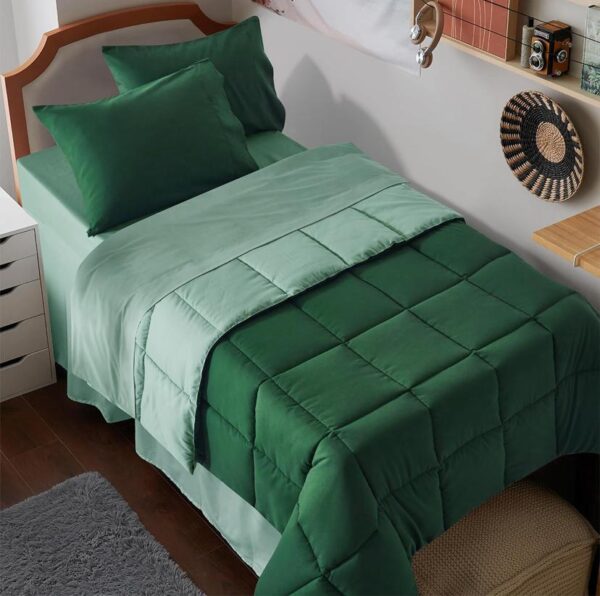 Green Reversible Duvet Set