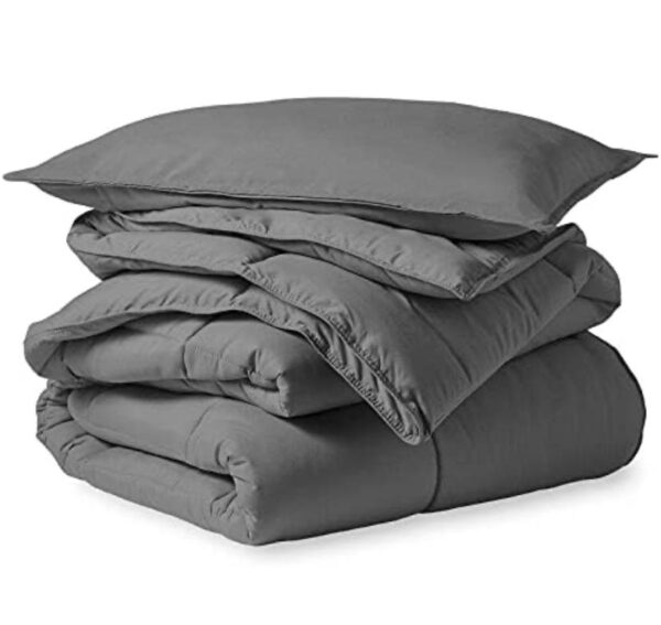 grey comforter