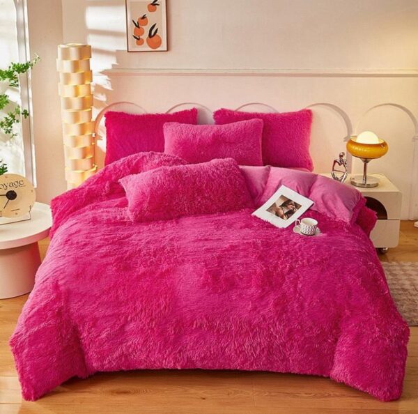 Faux Fur Shaggy Duvet Set