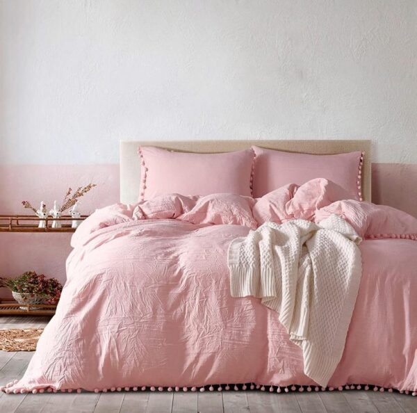 Pom Pom Duvet and Duvet Cover Set